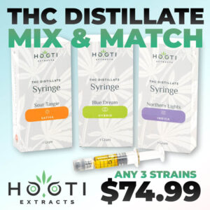 Hooti Extracts THC Distillate Syringe 3 Pack